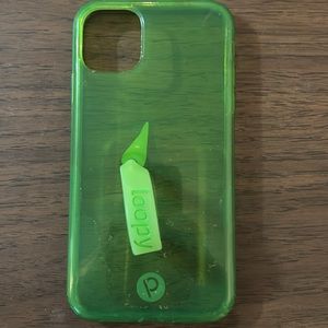 Neon green iPhone 11 loopy case